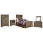 Ashley Trinell 5 Piece Twin Storage Bedroom Set in Brown, , large