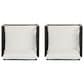 HOMLUX Outdoor Club Chair with Black Textilene Accents in White (Set of 2), , large