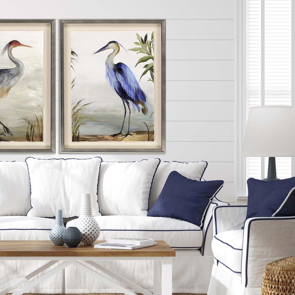 Paragon 34" x 43" Heron Study in Blue, , large