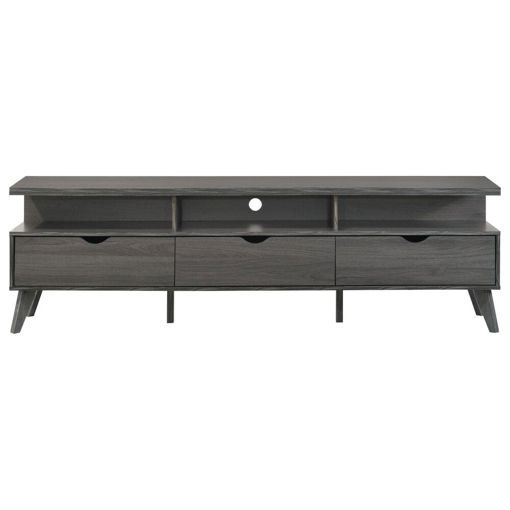 Everly Living Everly 71" TV Stand in Gray, , large