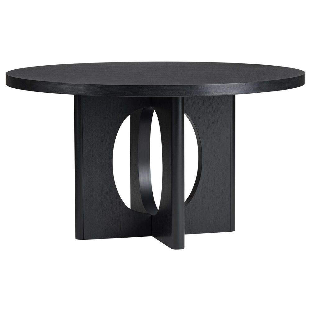 Slatehouse Archer 5-Piece Round Dining Set in Matte Black, , large