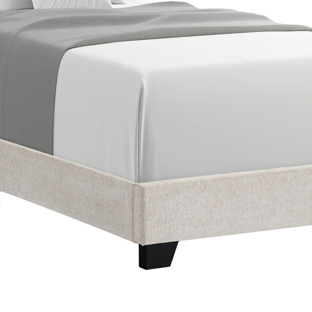 Hawthorne Furniture Clifton Upholstered Twin Panel Bed in Tan, , large