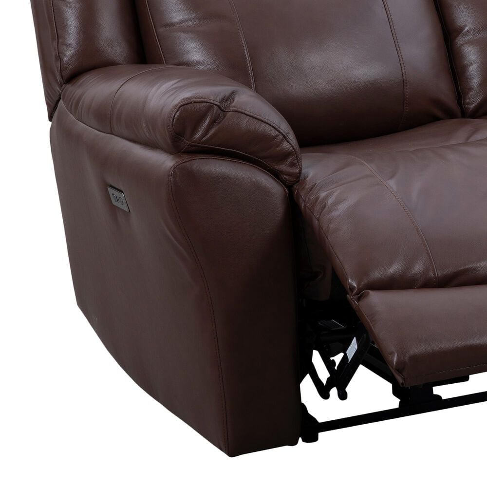 Oxford Furniture Dual Manual Reclining Loveseat in Madrid Pecan, , large