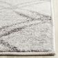 Safavieh Adirondack ADR105P-6SQ 6" x 6"  Silver/Charcoal Square Rug, , large