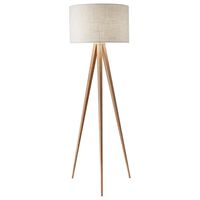 Adesso Director Floor Lamp in Natural Oak