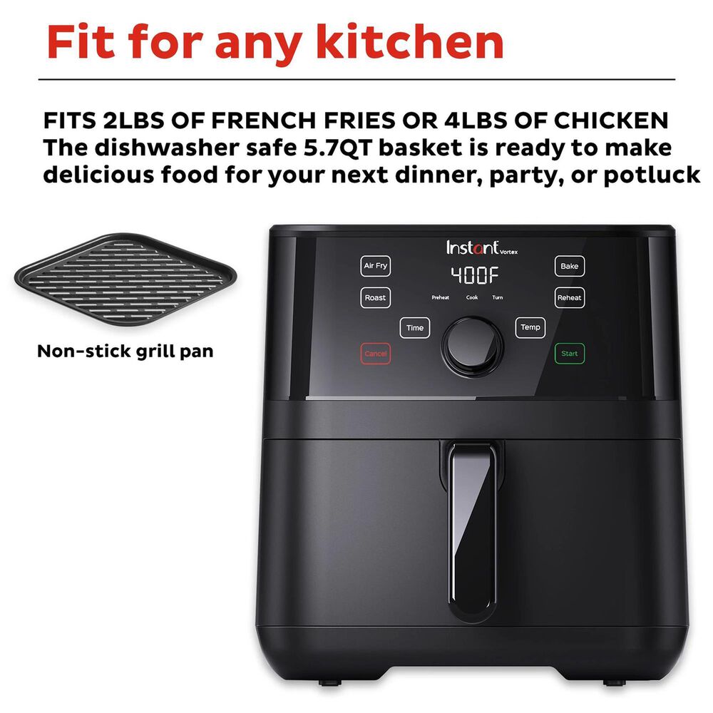 Vortex Air Fryer, Red and Black