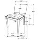 Coaster Ottowa Wood and Upholstered Dining Side Chair in Brown, , large