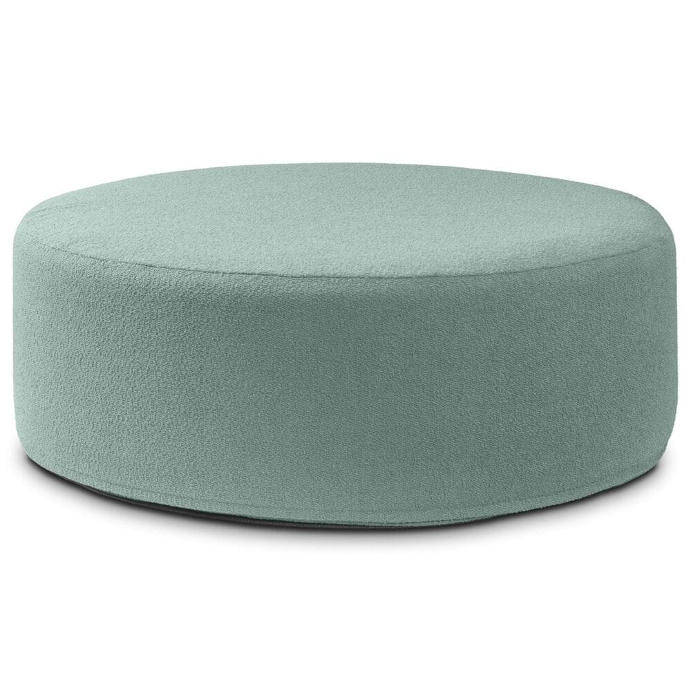 Jaxx Candler Round Ottoman in Green, , large