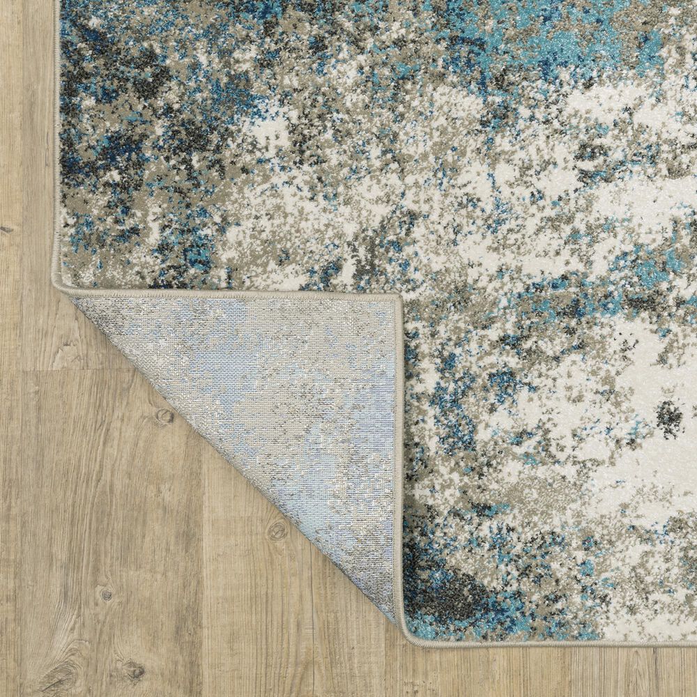 Oriental Weavers Venice Rimini 2&#39;3&quot; x 7&#39;6&quot; Blue and Beige Runner, , large