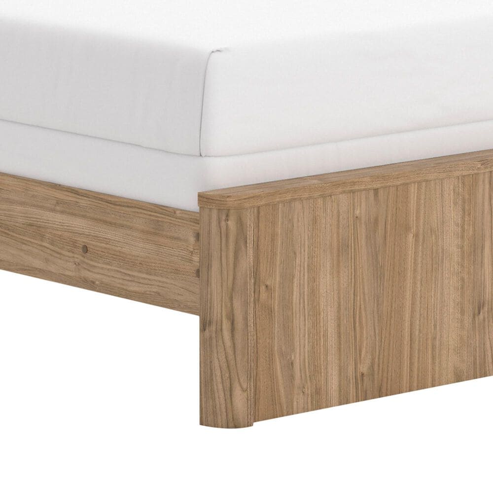 Ashley Gramburg Twin Panel Bed in Warm Brown, , large