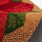 Trans-Ocean Import Natura Poinsettia 1"6" x 2"6" Natural Outdoor Door Mat, , large