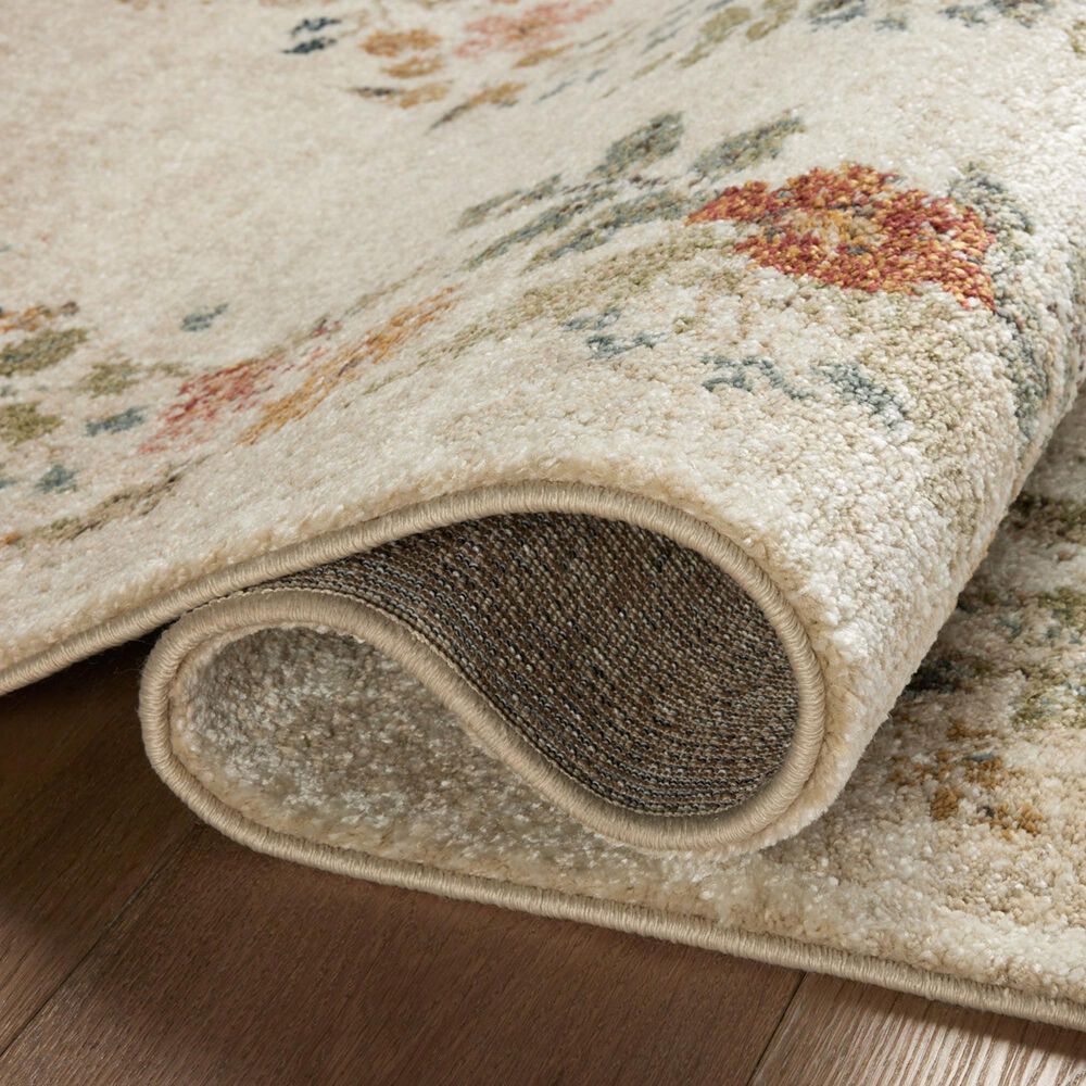 Rifle Paper Co Laurel Strawberry Fields 2&#39;8&quot; x 4&#39; Cream Area Rug, , large