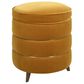 Jennifer Taylor Home Midas Storage Ottoman in Rich Yellow Velvet, , large