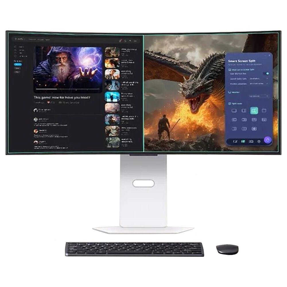 LG 34&quot; UltraGear OLED WQHD Curved Smart Gaming Monitor in White, , large
