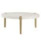 Crystal City Cocktail Table in White/Gold, , large