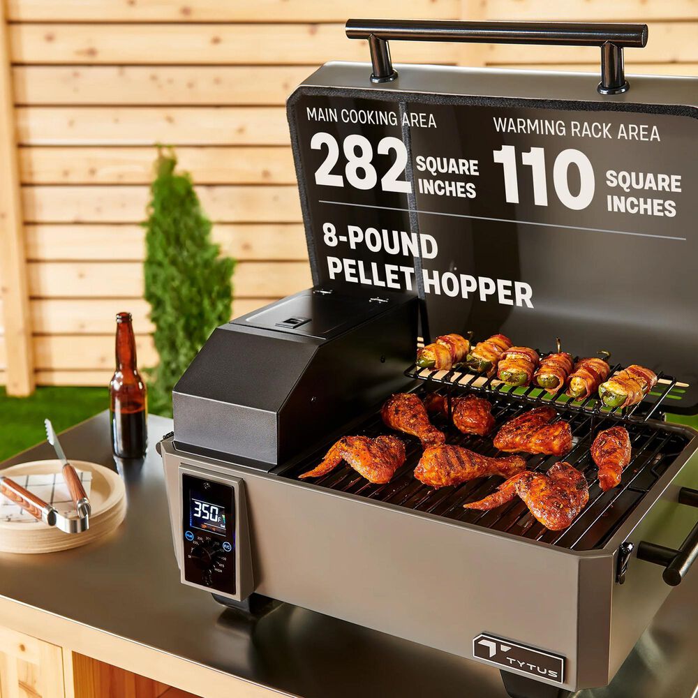 TYTUS Emberwood Portable Pellet Smoker in Gunmetal Gray, , large
