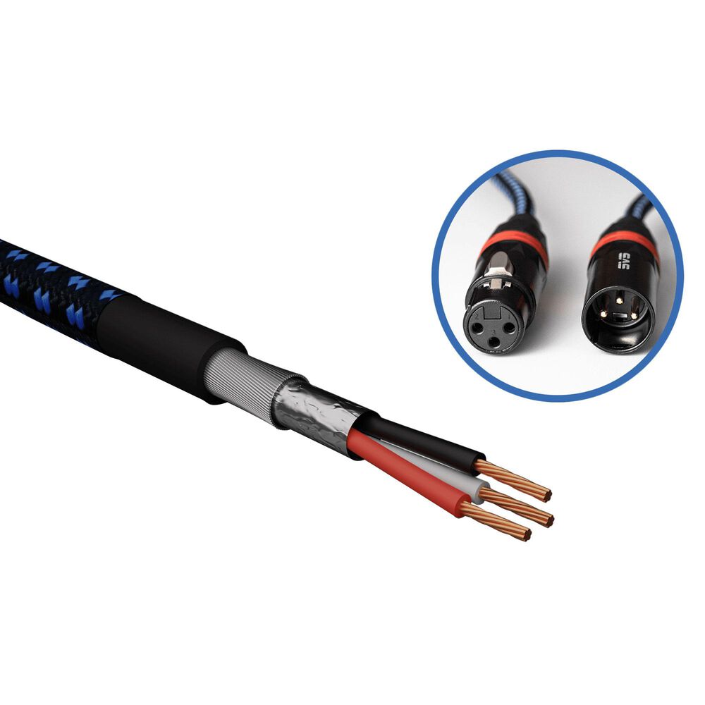 SVS 1 Meter Balanced XLR Audio Cable in Black &#40;Pair&#41;, , large