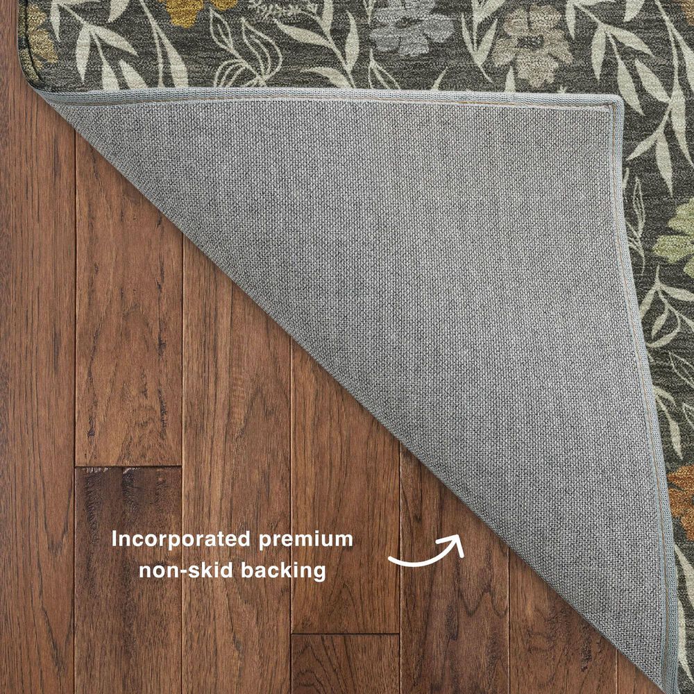Dalyn Rug Company Soft Essentials Floral Graphite 9' x 12' Indoor/Outdoor Area Rug, , large