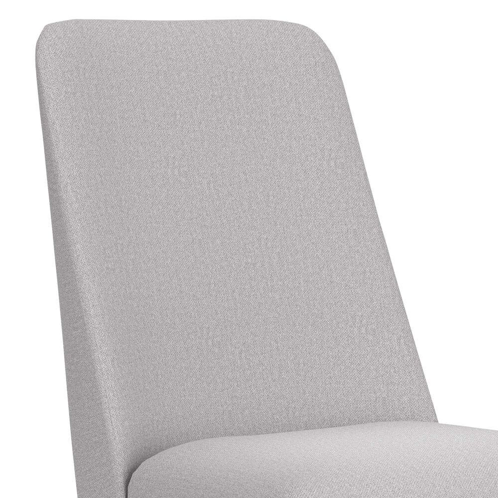 Ashley Lyncott Dining Chair with Gray Cushion in Medium Brown, , large