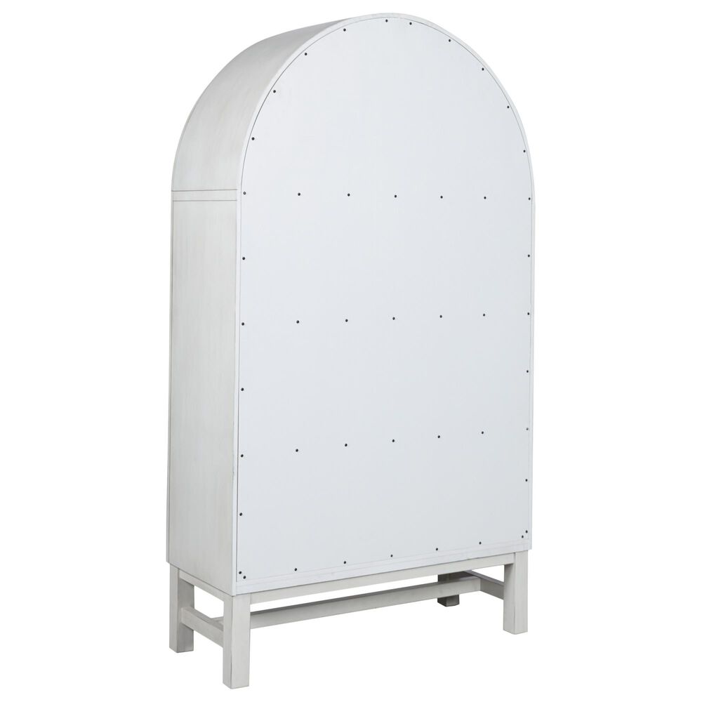 Ashley Greddinton Display Cabinet in Antiqued White and Black, , large