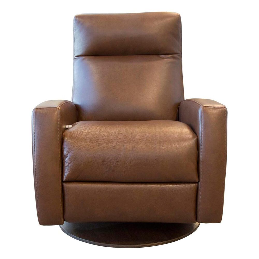 American Leather Tight Back Recliner in Tobacco, , large