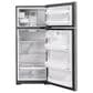GE Appliances 17.5 Cu. Ft. Top Freezer Refrigerator with Edge-to-Edge Glass Shelves in Stainless Steel, , large