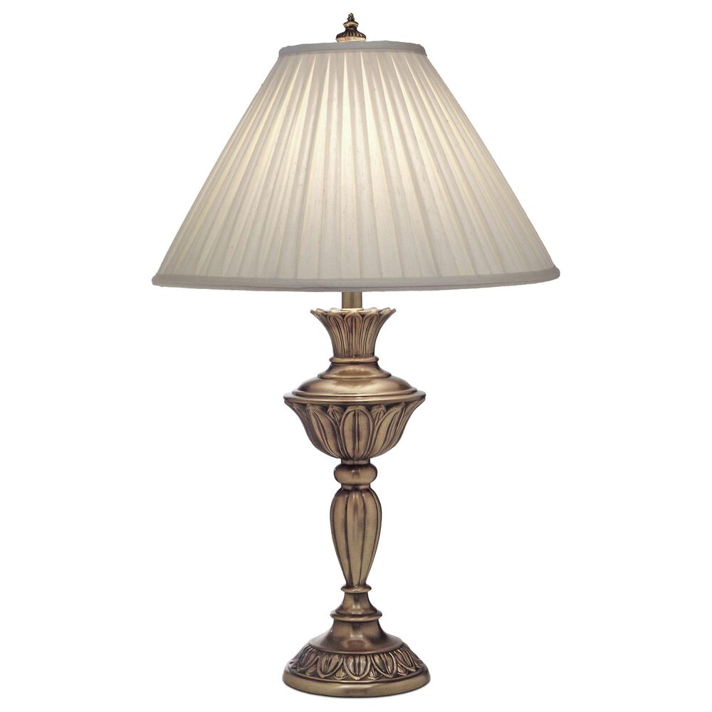Stiffel Signature Table Lamp in Aged Brass, , large