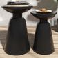 Hearth and Haven Serenita Patio Side Tables in Black (Set of 2), , large