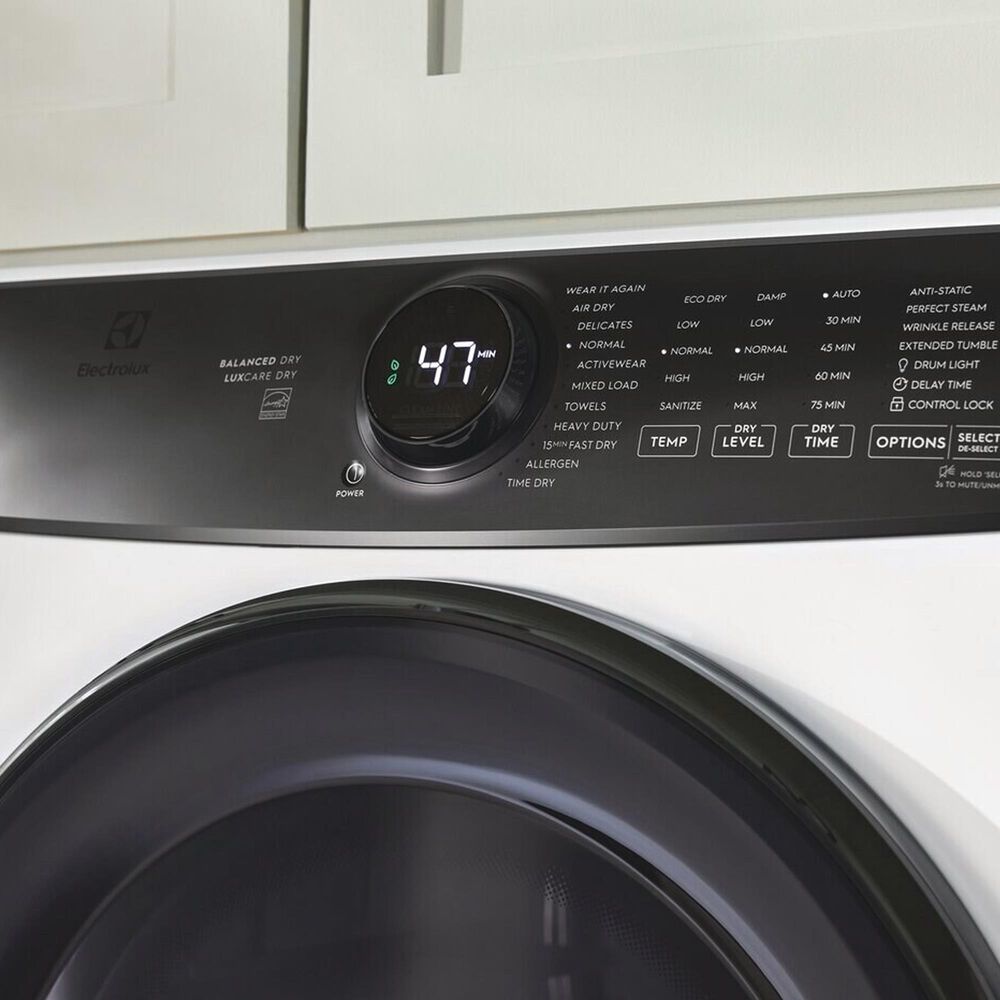 Electrolux 4.5 Cu. Ft. Front Load Washer and 8.0 Cu. Ft. Electric Dryer with Pedestal with Spacious Storage Drawer in Matte White, , large