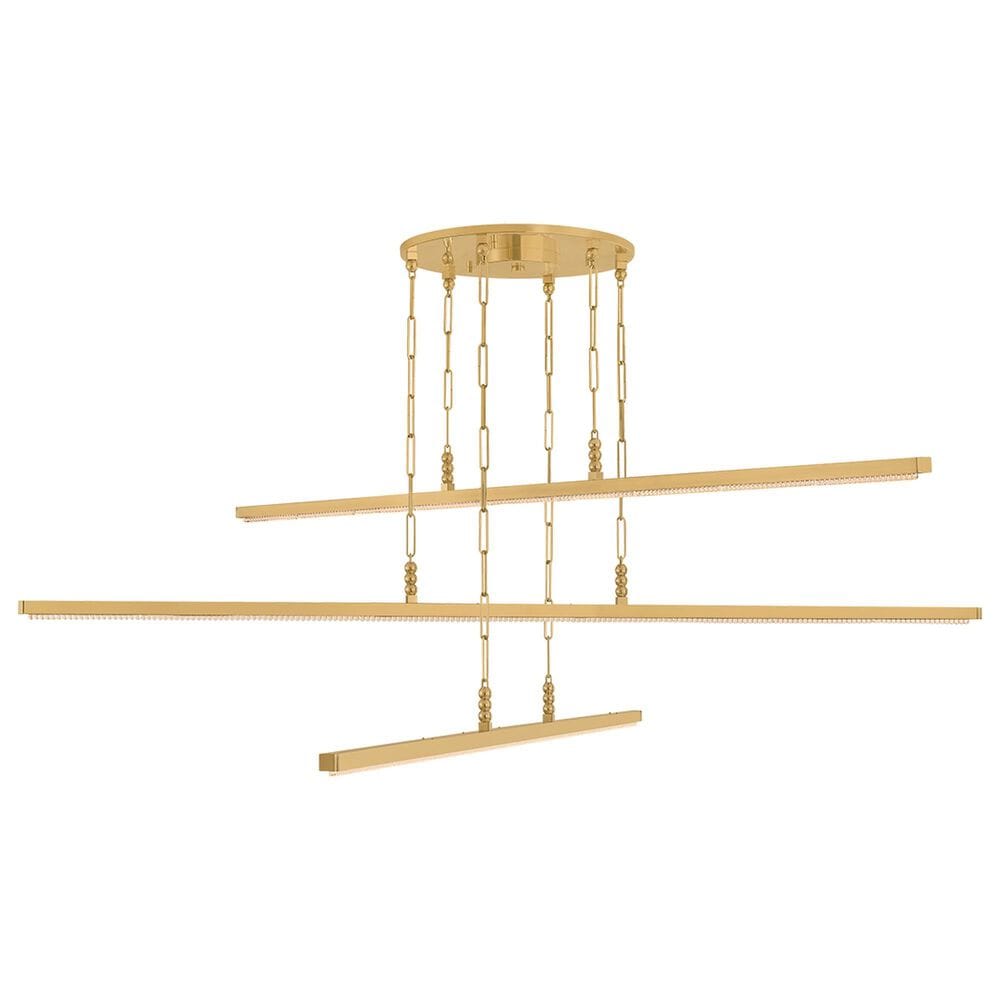 Corbett Lighting Cortina 3-Light Chandelier in Vintage Brass, , large