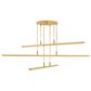 Corbett Lighting Cortina 3-Light Chandelier in Vintage Brass, , large