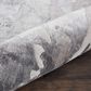 Nourison Prismatic PRS12 5"7" x 7"5" Silver and Grey Area Rug, , large