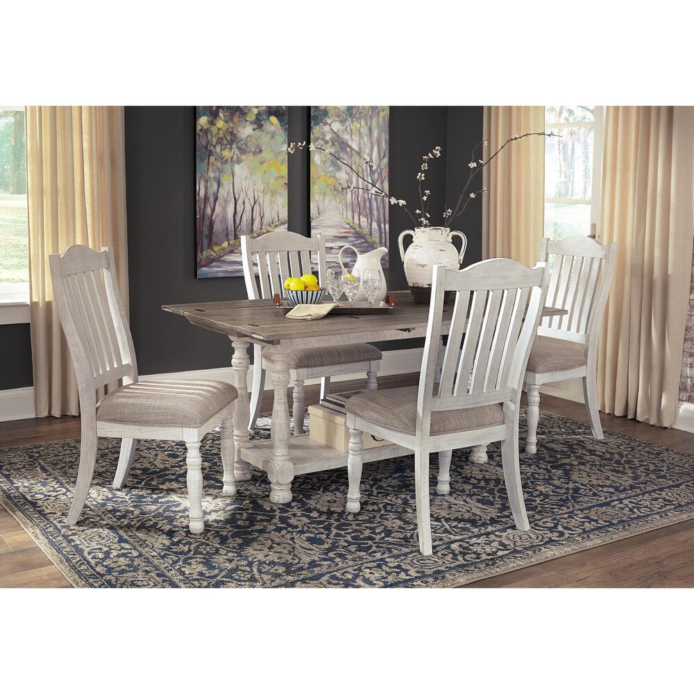 Ashley Havalance Flip-Top Sofa Table in Weathered Gray and Vintage White, , large