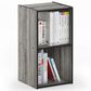 HOMLUX 2-Cube Open Shelf Bookshelf in French Oak, , large