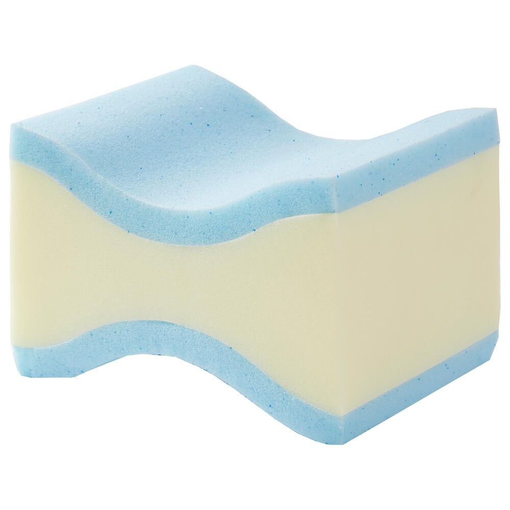 Hampton Park Memory Foam Memory Foam Knee Pillow in White, , large