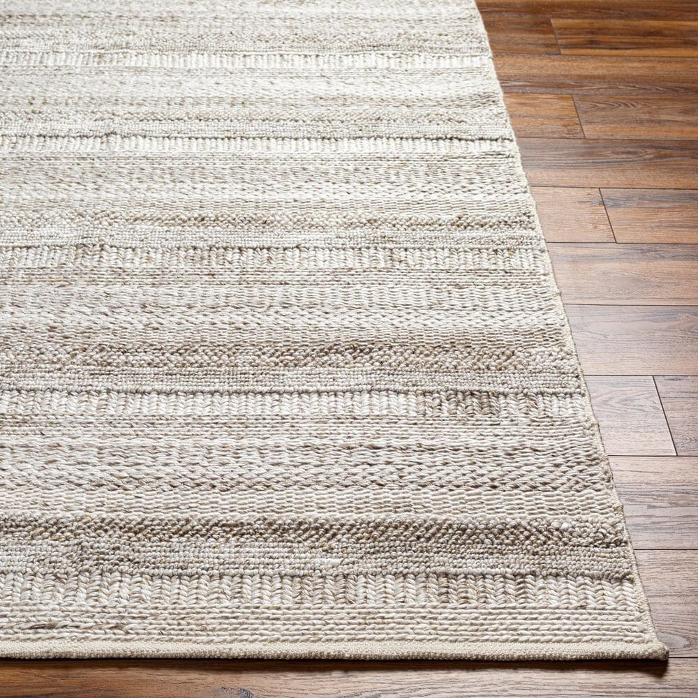 Surya Floria FLI2303 2&#39;6&quot; x 8&#39; Light Grey Runner, , large