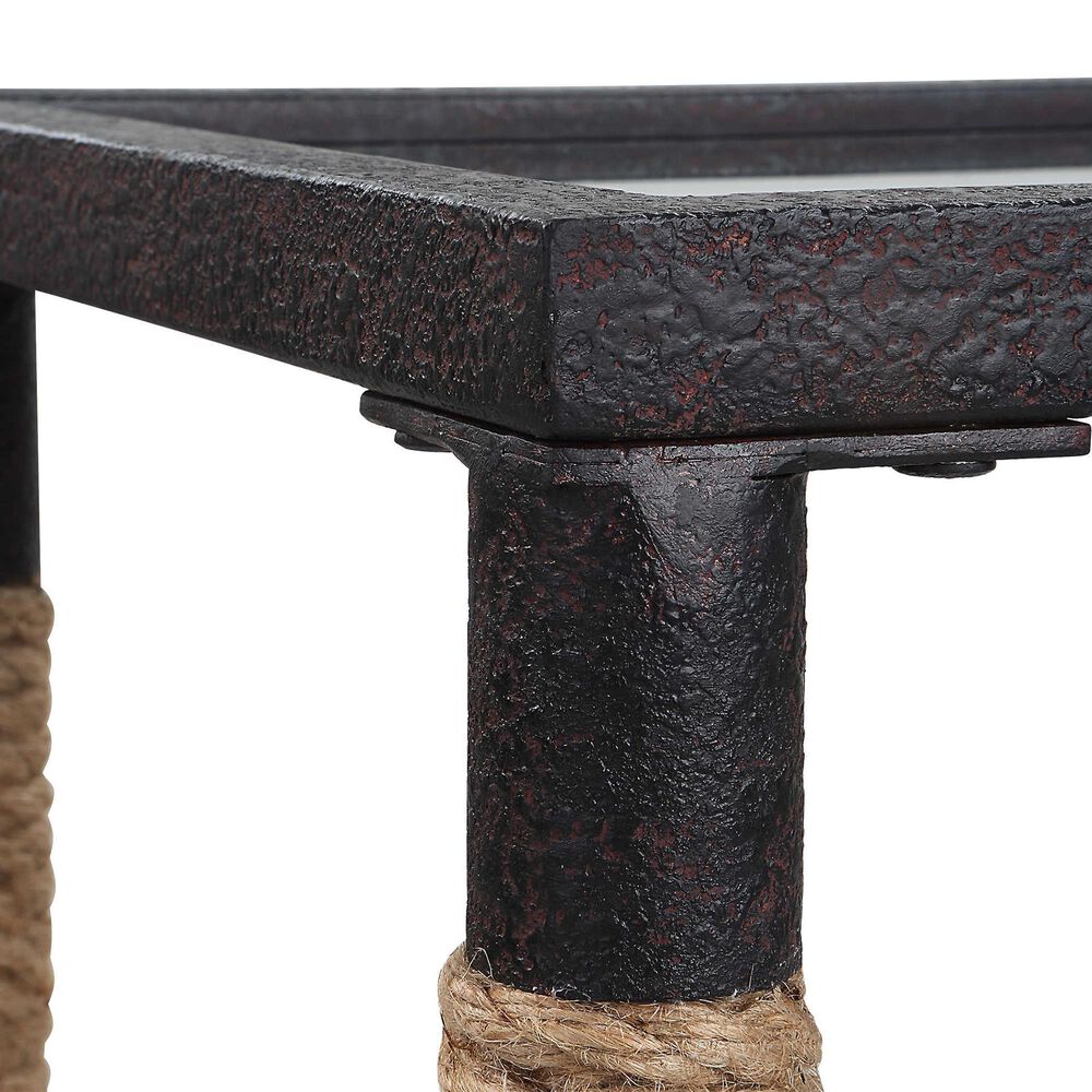 Uttermost Braddock Console Table in Natural Fiber Rope, , large
