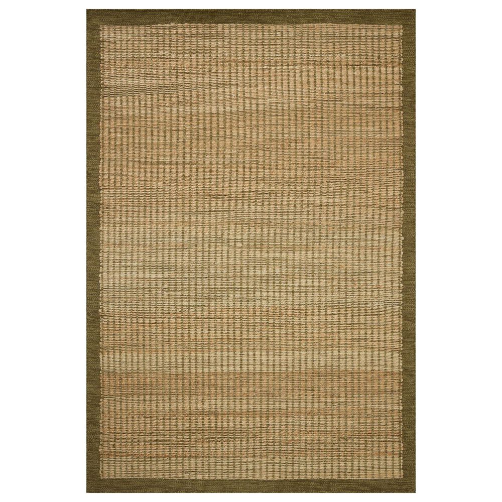Amber Lewis x Loloi Lilah Natural and Olive 5" x 7"6" Area Rug, , large