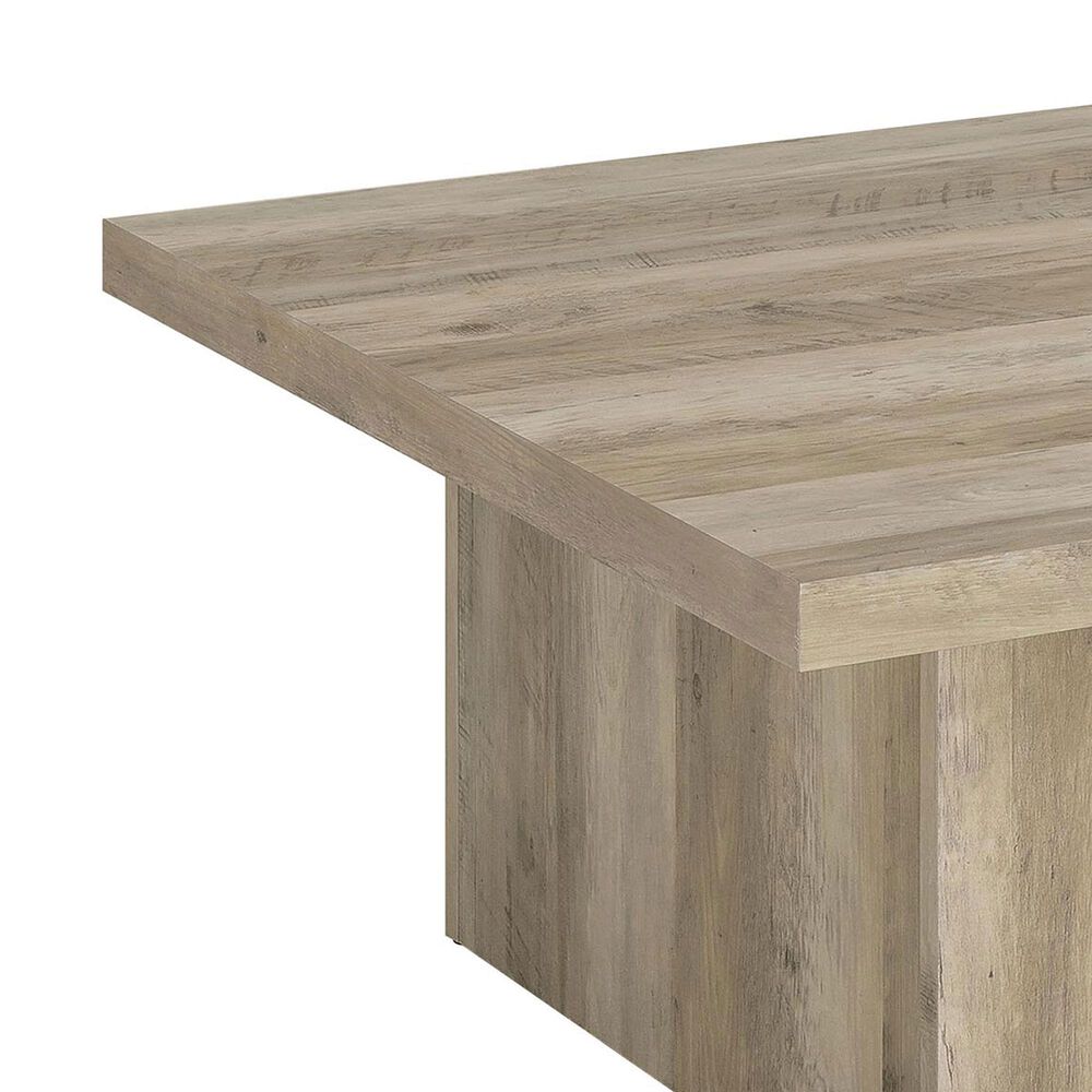 Pacific Landing Devar Square Coffee Table in Distressed Pine, , large