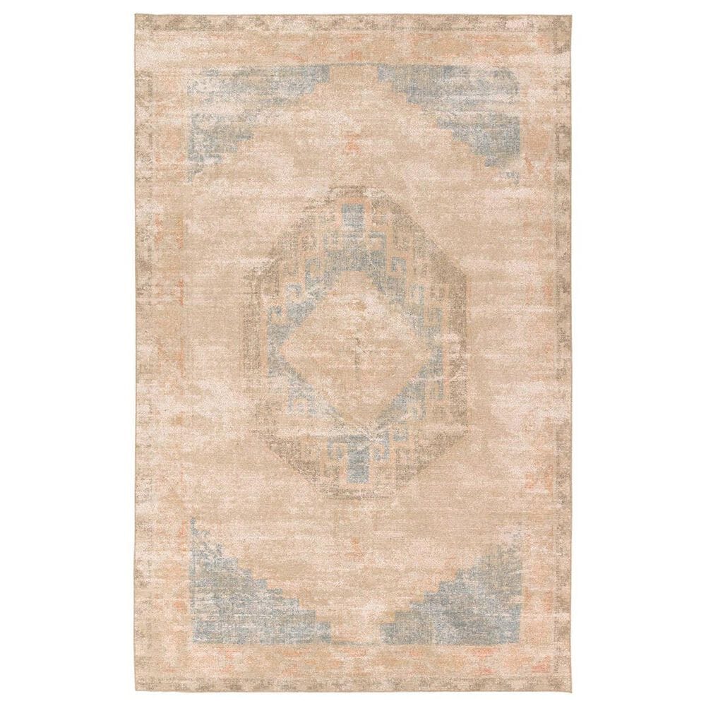 Jaipur Edage Kayell 4" x 6" Silver Blue, Sandstorm, Ginger Root and Irish Cream Area Rug, , large