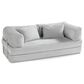 Jaxx Unsofa Stationary Loveseat in Light Grey, , large