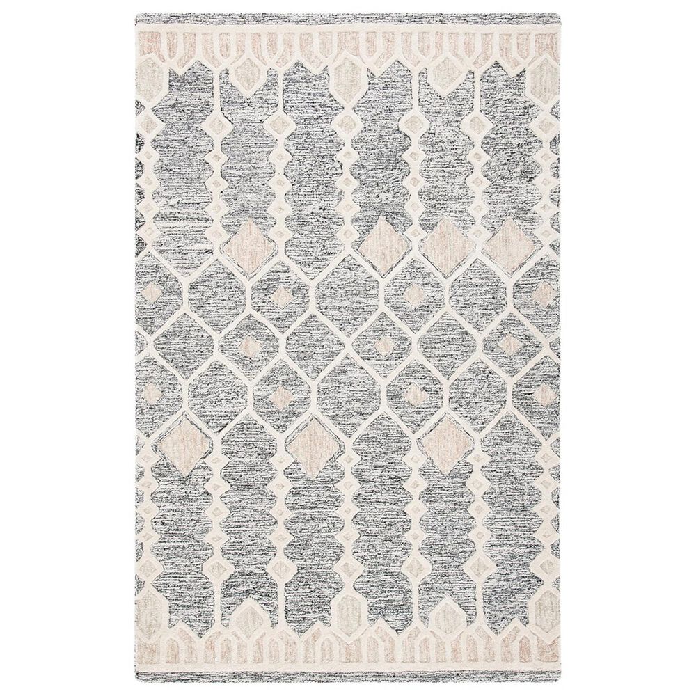 Safavieh Artistry 6" x 9" Ivory and Black Area Rug, , large
