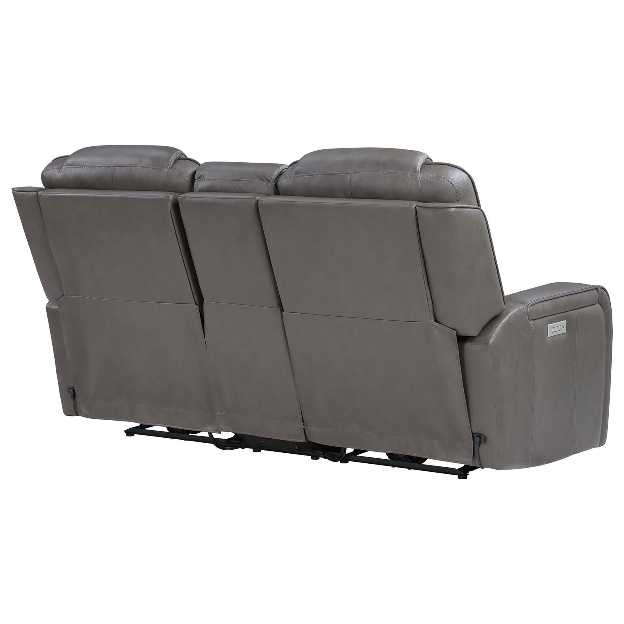 Crystal City Daniel Triple Power Reclining Loveseat in Mossy Gray