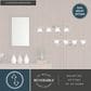 Vaxcel Bella 4-Light Bathroom Vanity Fixture in Brushed Nickel, , large