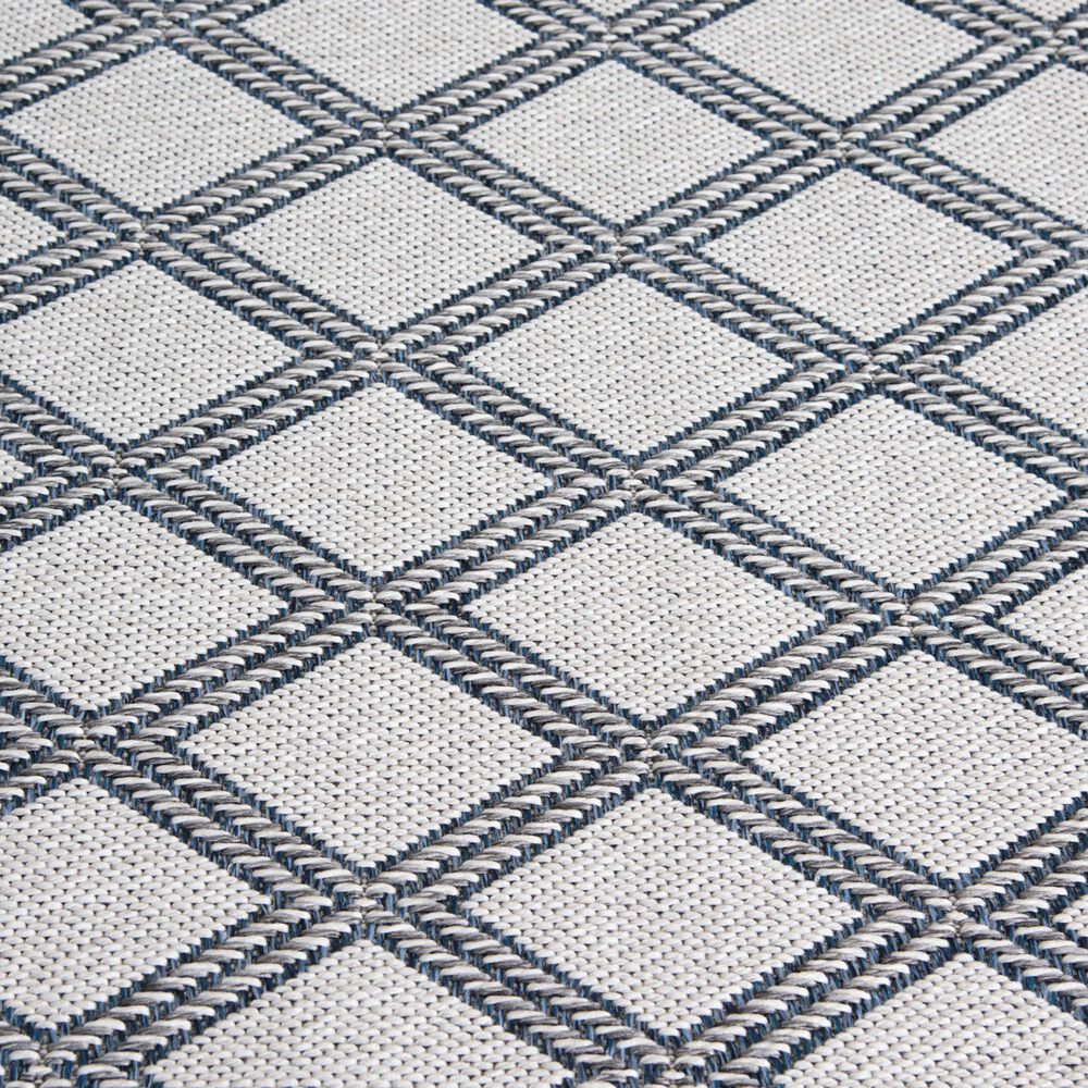 Central Oriental New Zealand Diamond 5&#39;3&quot; x 7&#39; Ecru and Granite Area Rug, , large