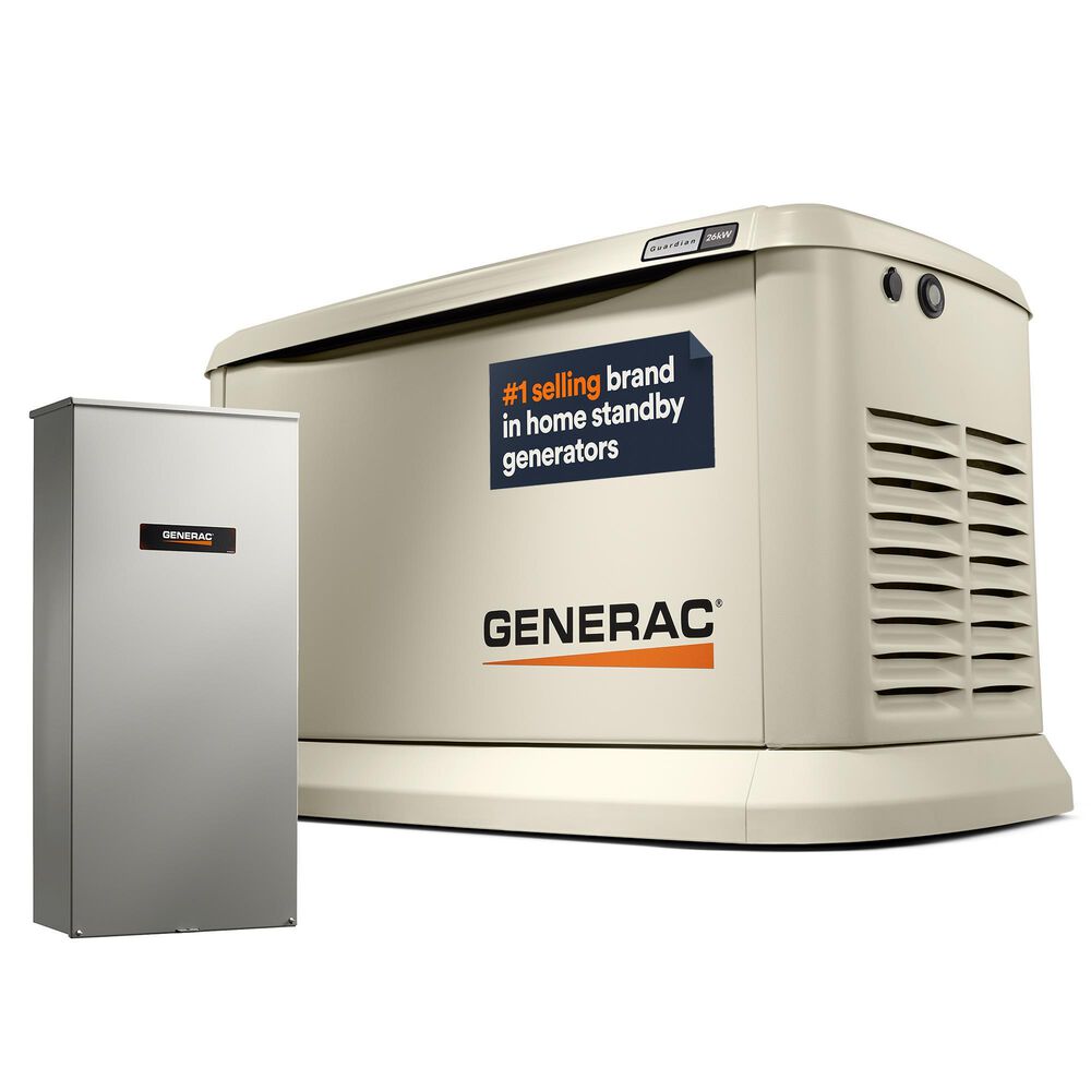 Generac 26KW Air-Cooled Standby Generator, , large