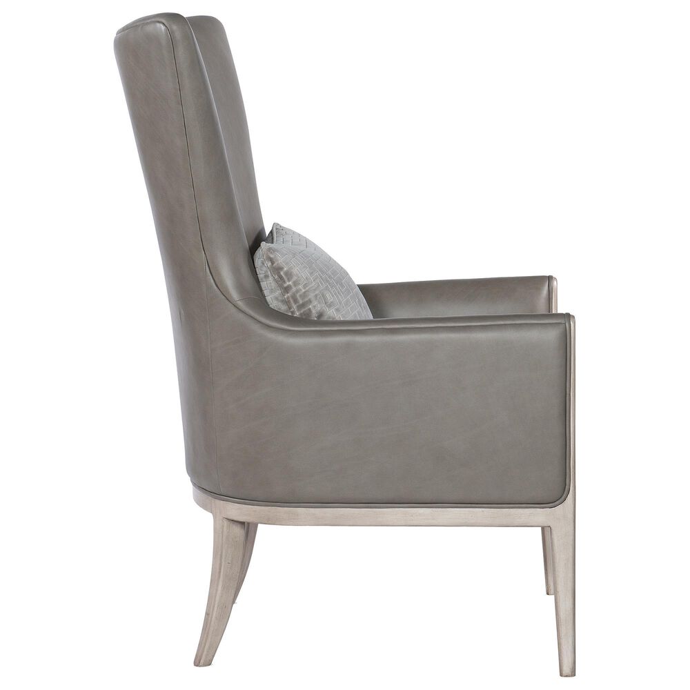 Hooker Furniture Kyndall Leather Club Chair in Grey, , large