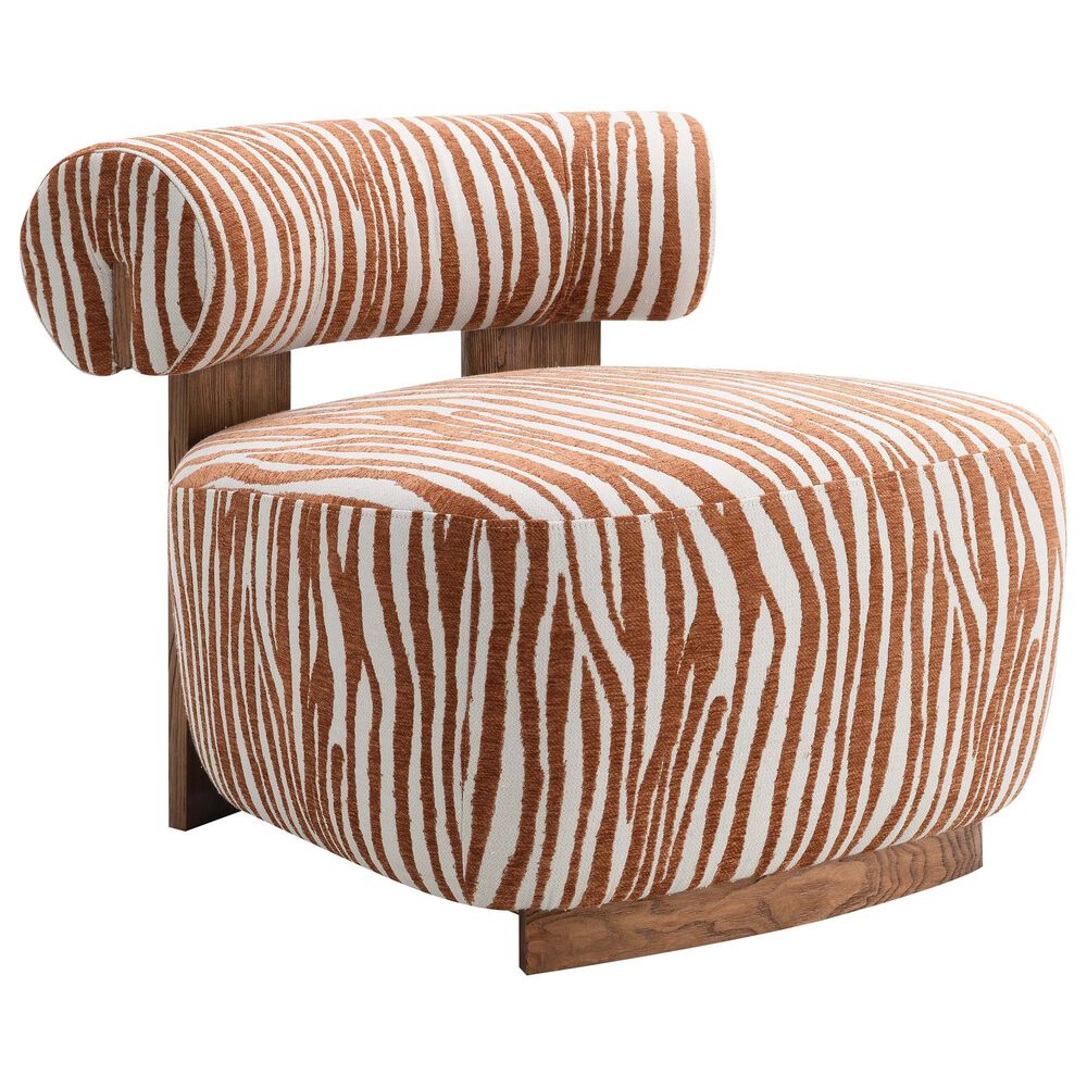 Furniture of America Orynt Accent Chair in Rustic Orange, , large