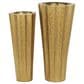 Maple and Jade 2-Piece Hammered Floor Decorative Vase Set in Gold, , large
