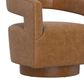 Golden Wave Furniture Swivel Chair in Saddle, , large